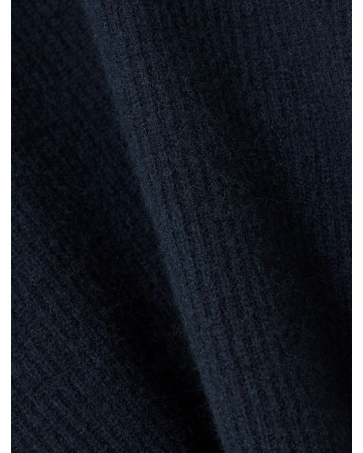 Staud Blue Albion Pullover Aus Rippstrick