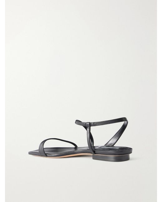 Emme Parsons Black Delice Leather Sandals