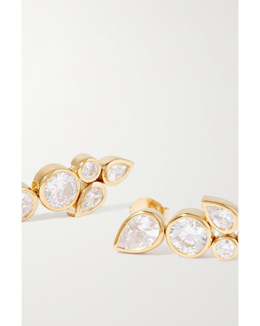 Completedworks Natural Net Sustain No Rush Recycled Vermeil Cubic Zirconia Earrings