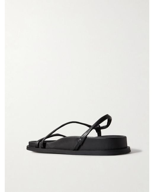 Sandales À Brides Arrière En Cuir Twist St. Agni en coloris Black