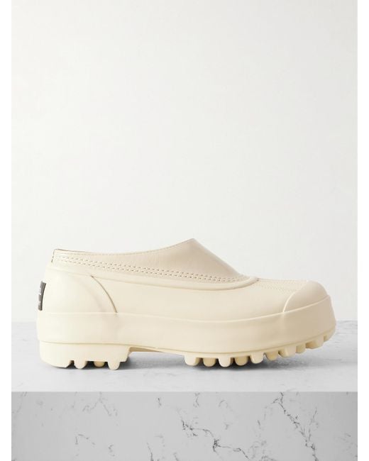 Proenza Schouler Natural Sorel Caribou Rubber And Leather Platform Mules