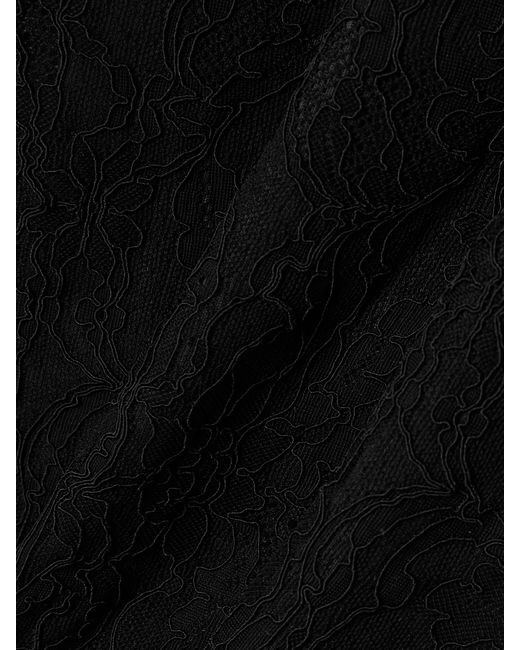 Stella McCartney Black Stretch Recycled Corded Lace Top