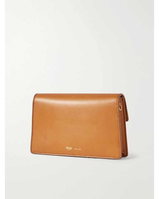 Metier Brown Parallel 22 Small Leather Shoulder Bag