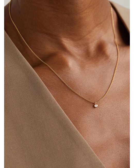 De Beers London Natural My First De Beers Clea 18-Karat Diamond Necklace