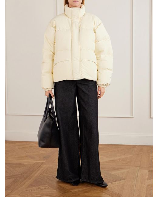 Jil Sander Natural Quilted Shell Down Jacket