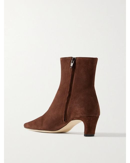 Bottines En Daim Wally Staud en coloris Brown