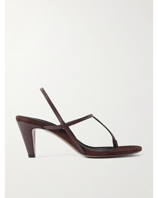 Neous Brown Arneb Leather Slingback Sandals