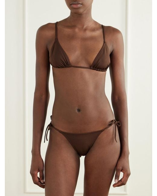 Eres Brown Mouna Triangle Bikini Top