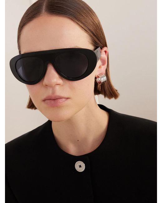 Céline Blue Aviator-Style Acetate Sunglasses