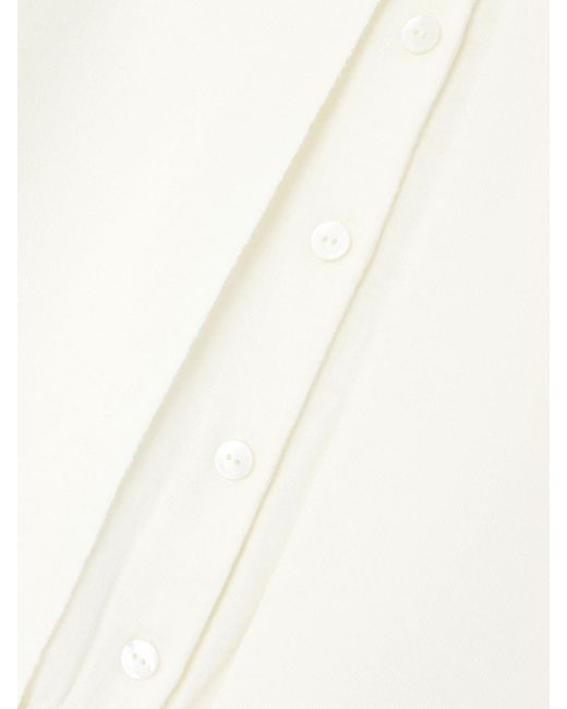 Loewe White Layered Wool Cardigan