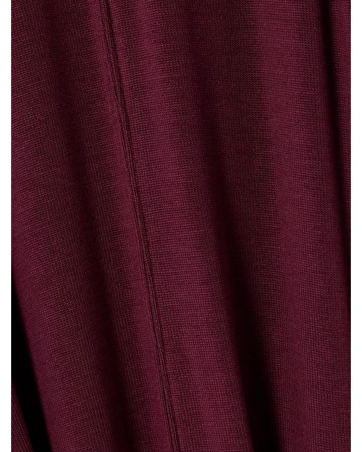St. Agni Purple Tencel Lyocell-Blend Jersey Maxi Dress