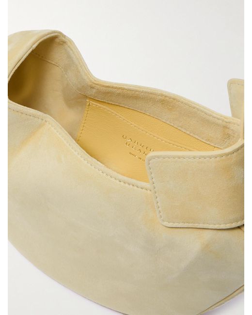 Gabriela Hearst Natural Soft Demi Clutch Aus Veloursleder