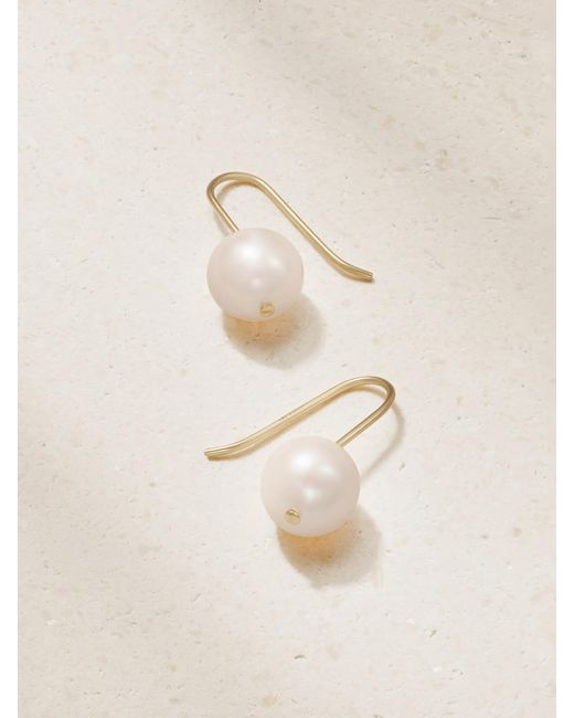 Mateo Natural 14-Karat Pearl Earrings