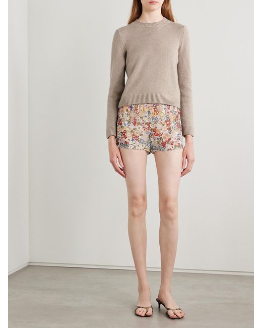 Khaite Natural Leta Cashmere Sweater