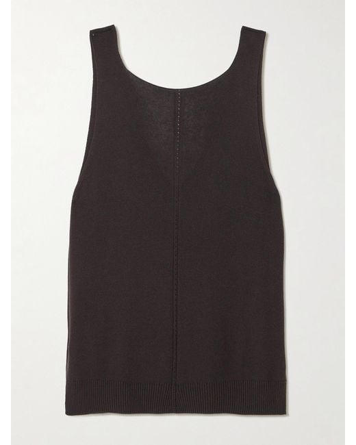 Joseph Black Tell Knitted Silk Tank