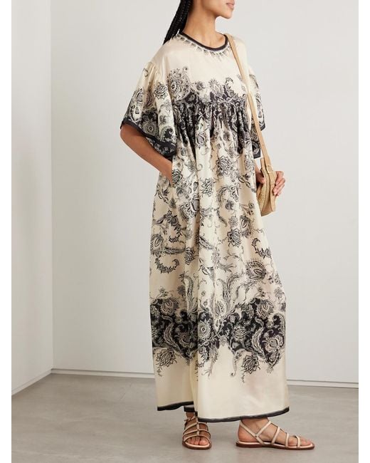 Zimmermann Multicolor Rhiannon Paisley-Print Silk Maxi Dress