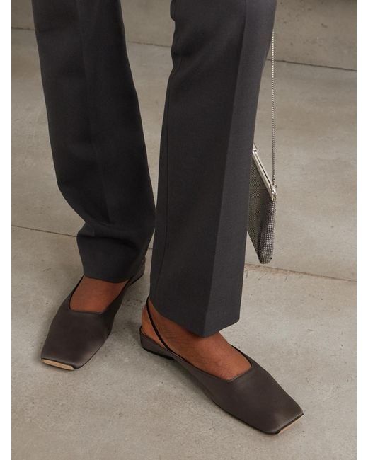 Calvin Klein White Kate Satin Slingback Flats