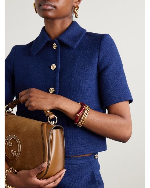 Gucci Metallic Interlocking-Tone Bracelet