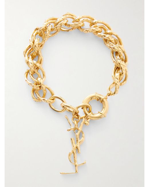Saint Laurent Metallic Tone Bracelet