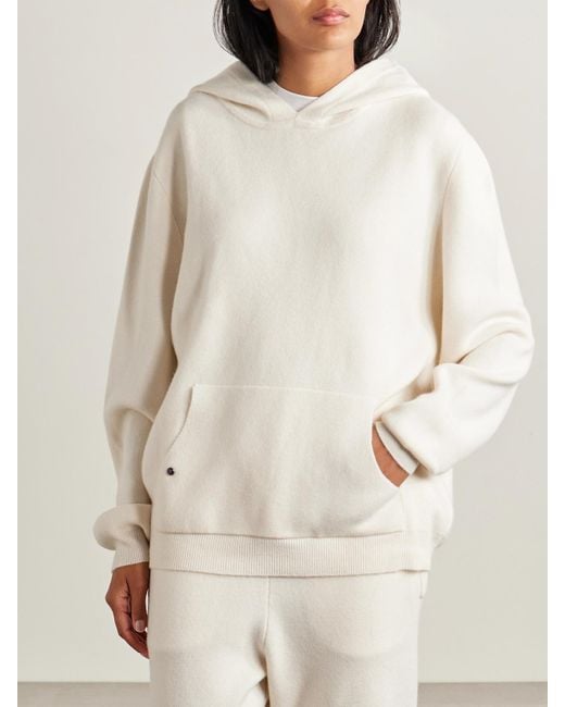 God's True Cashmere Natural Cashmere Hoodie