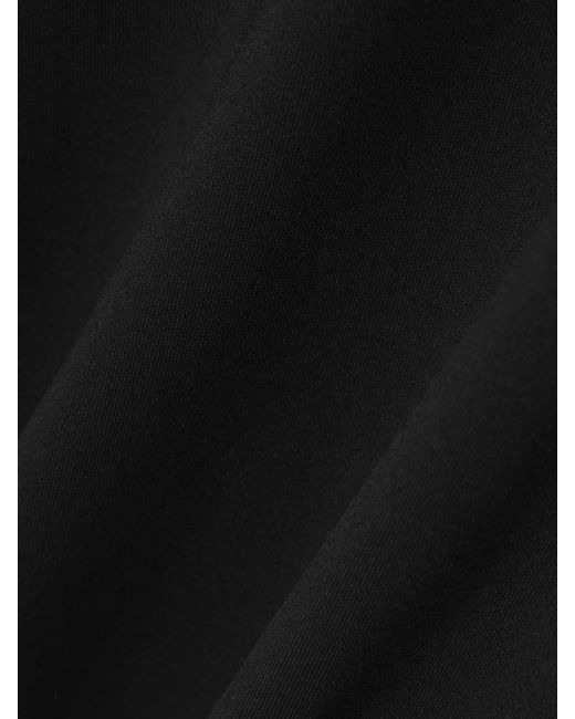 Tibi Black Cutout Stretch-Jersey T-Shirt
