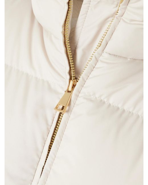 Moncler Natural Brossette Quilted Padded Shell Down Jacket