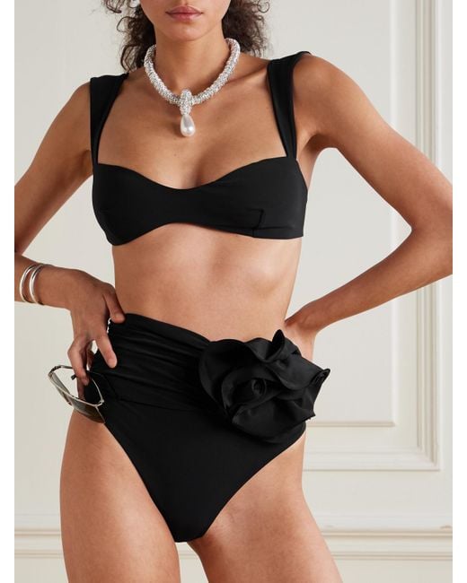 Magda Butrym Black Bikini Top