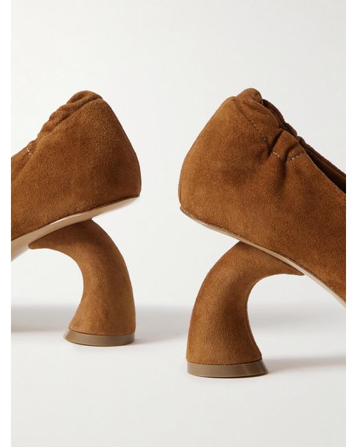 Dries Van Noten Brown Suede Pumps