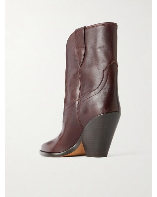 Isabel Marant Brown Dalby Leather Ankle Boots
