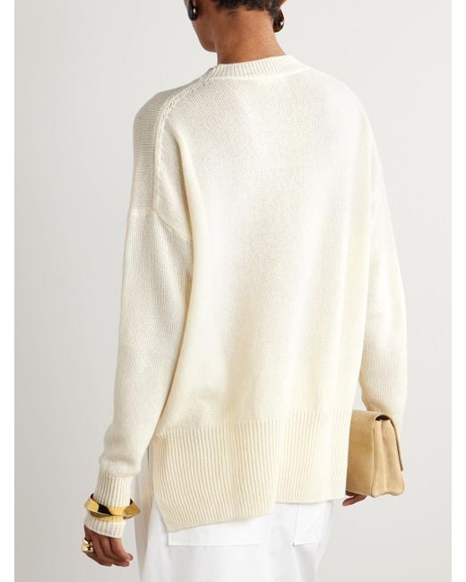 Jil Sander Natural Wool Sweater