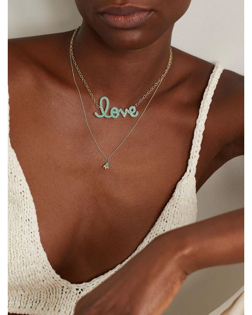 Sydney Evan White 14-Karat, And Diamond Necklace