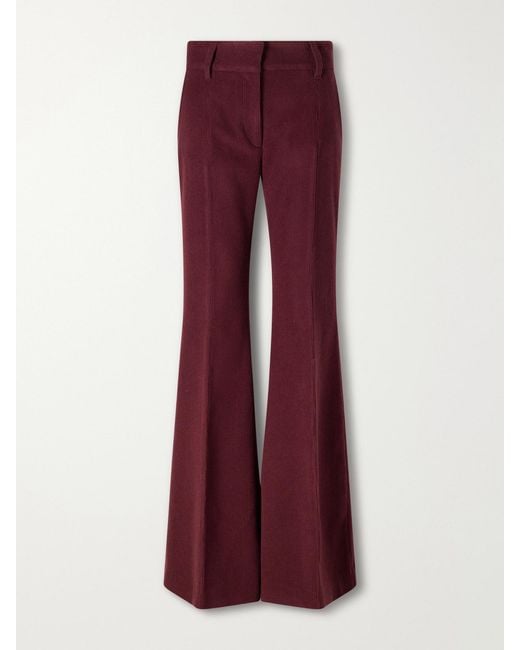 Gabriela Hearst Rhein Cashmere And Wool-Blend Flared Pants