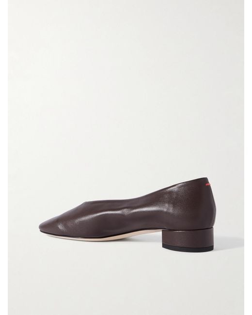 Aeyde Brown Delia Pumps Aus Leder