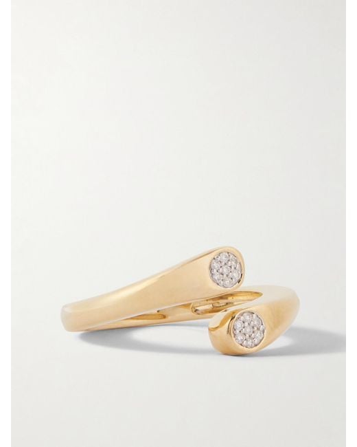 Bague En Or 10 Carats (416/1000) Et Diamants Hug STONE AND STRAND en coloris Natural