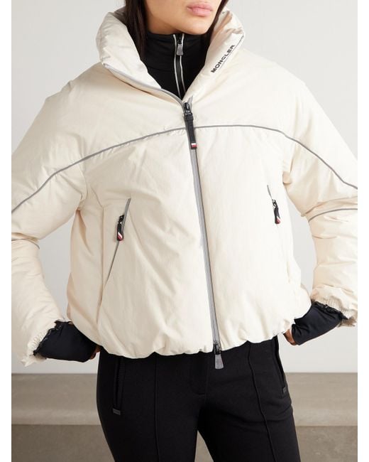 Moncler Natural Padded Hooded Down Ski Jacket