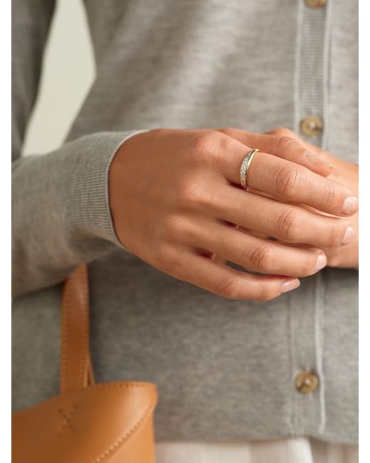 STONE AND STRAND Natural Twist 10-Karat Diamond Ring