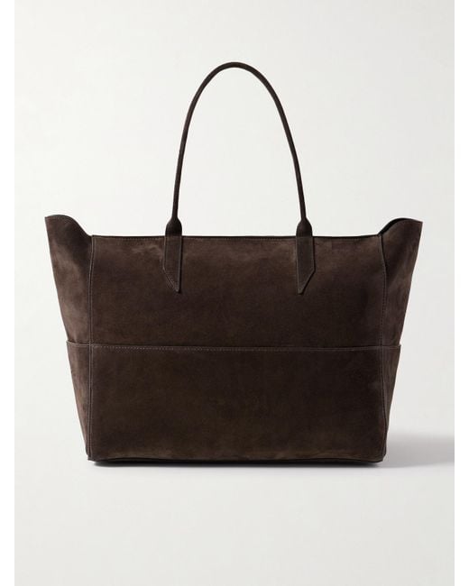 Metier Black Incognito 36 Paneled Suede Tote