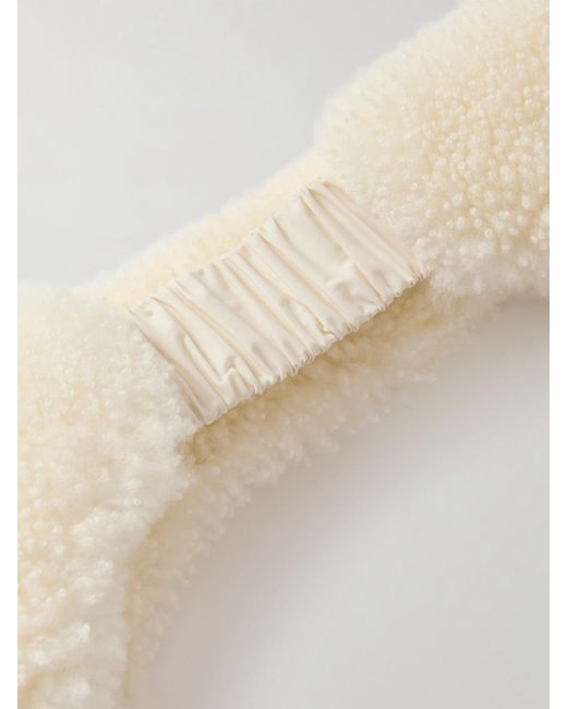 Yves Salomon Natural Shearling Earmuffs