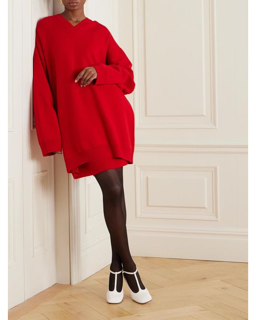 Marie Adam-Leenaerdt Layered Wool Mini Dress
