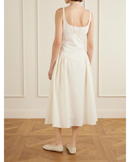 Proenza Schouler White Solira Seersucker Midi Dress