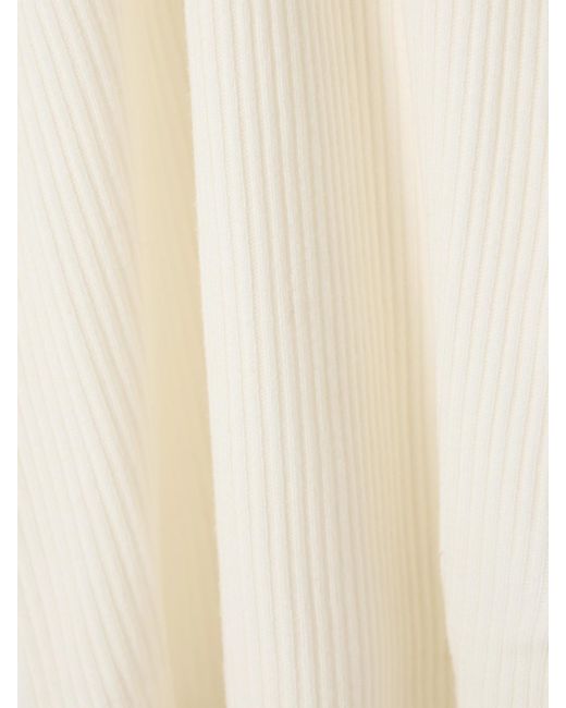 Citizens of Humanity Natural Bina Ribbed Stretch-Lyocell And Organic Cotton-Blend Top