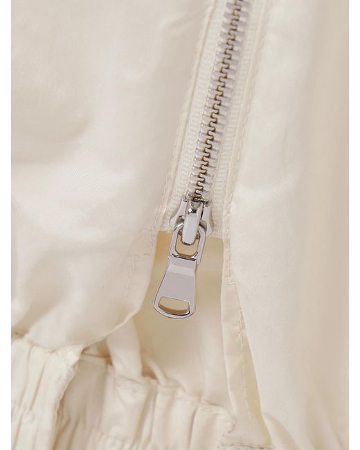 Tibi Natural Zip-Detailed Shell Track Pants