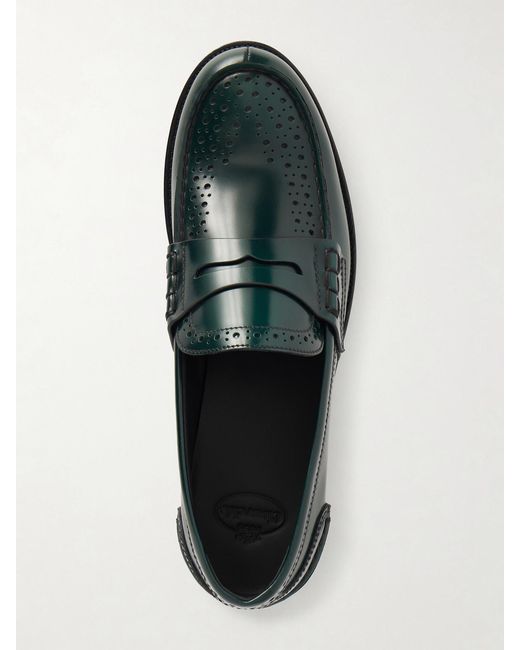 Church's Green Robin Glossed-Leather Penny Loafers