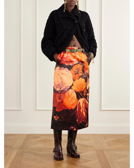 Dries Van Noten Black Wool And Cashmere-Blend Sweater