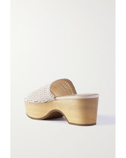 Magda Butrym Multicolor Crocheted Platform Clogs