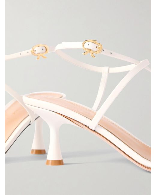 Gianvito Rossi Natural 55 Leather Sandals