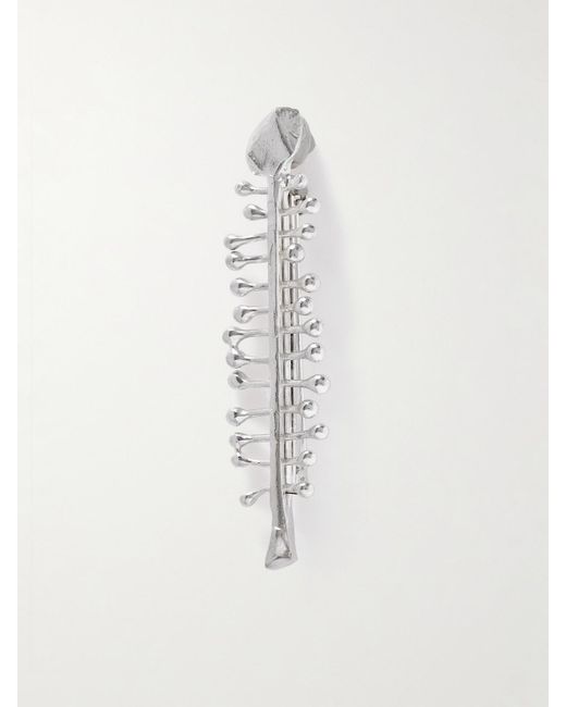 Alighieri White The Skeleton Of The Self Recycled Brooch