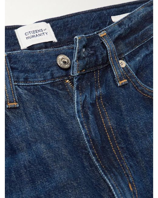 Citizens of Humanity Blue Paloma Mid-Rise Wide-Leg Jeans