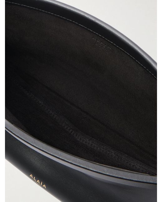 Alaïa Black Click E/W Medium Leather Shoulder Bag