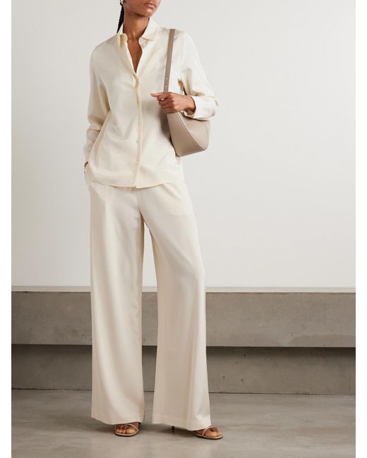 Max Mara Natural Avion Hemd Aus Einer Seidenmischung